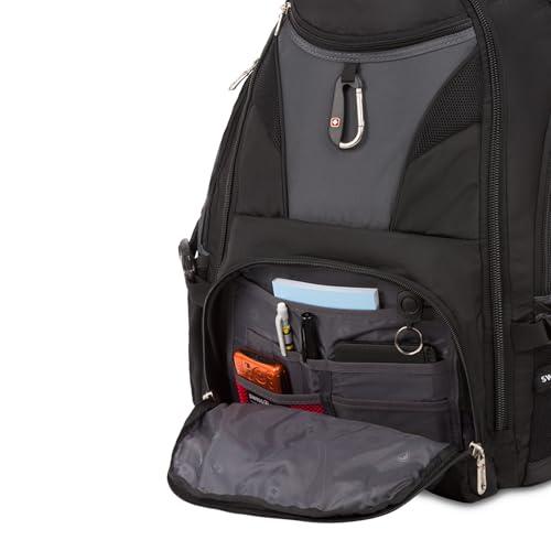 SWISSGEAR 1900 ScanSmart TSA Laptop Backpack Fits 17 Inch Laptop with RFID Protection and Tablet Pocket, Grey/Black, 19-Inch thumbnail 6