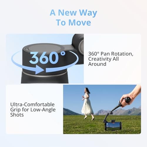 Miniatura de DJI Osmo Mobile 8 Gimbal: Estabilizador con IA, 360° y Palo Selfie Integrado 5
