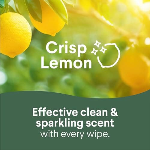 Clorox Disinfecting Wipes for Allergy Season, Bleach-Free, Multi-Surface Cleaner, Antibacterial, Fresh Scent & Crisp Lemon, 75 Count Each, Pack of 3 thumbnail 4