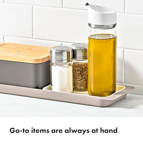 OXO 3-Piece Countertop Organizer Set, Kitchen Countertop Organizer thumbnail 3