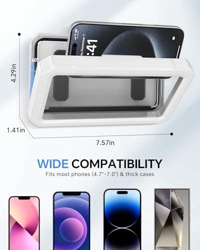 Miniatura de Soporte UPRONE Impermeable para Celular en Regadera - 480° Giratorio y Retráctil 5