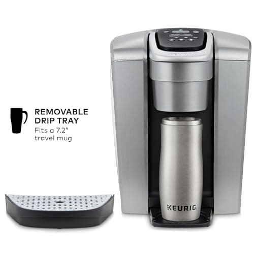 Cafetera Keurig K-Elite de Taza Única K-Cup (Plata Cepillada)