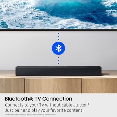 Samsung B-Series Soundbar HW B400F 2.0 ch Soundbar with Built in Subwoofer (2025 Model) One Remote Control, Surround Sound Expansion, Voice Enhance Mode thumbnail 7