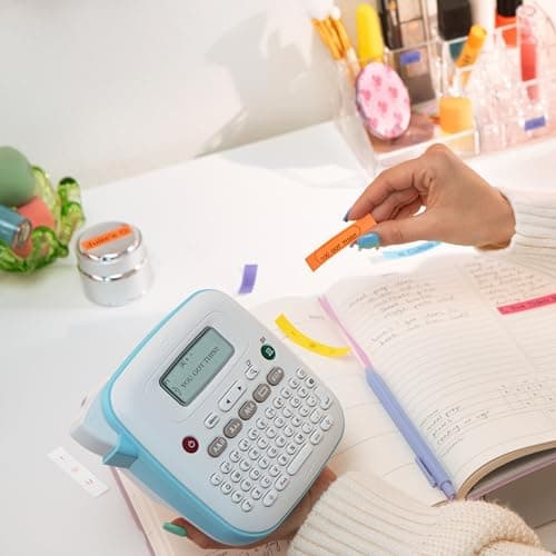 Brother P-Touch PT-N20 Personal Desktop Label Maker, Portable, Handheld and Prints, P-Touch Btag ~½” (12mm) Wide Color Personalized Label Tapes thumbnail 10