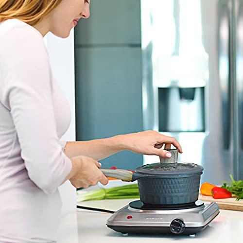 Quemador Individual Infrarrojo OVENTE 1000W - Placa Eléctrica Vidrio Cerámico