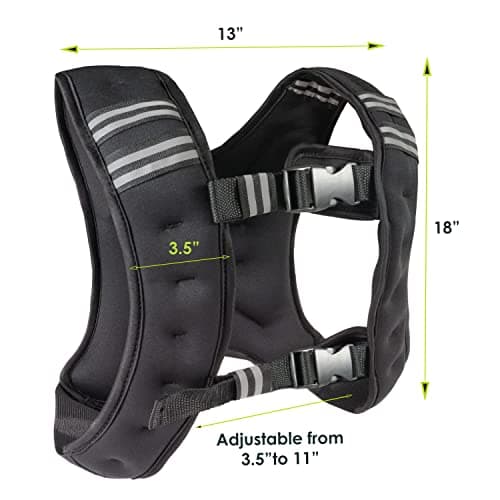 Chaleco de Entrenamiento con Peso ProsourceFit de 20lb, Negro
