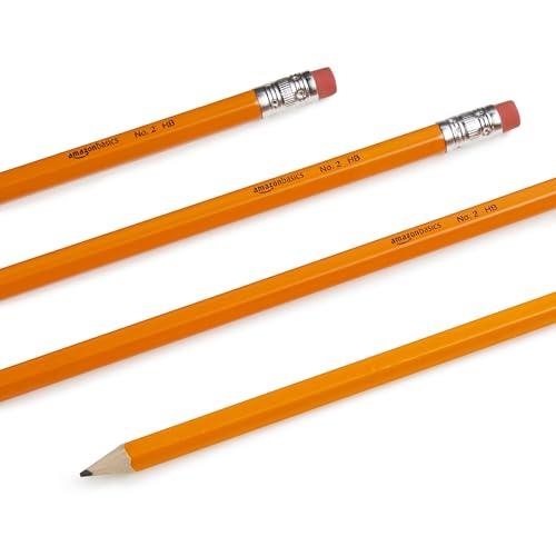 Amazon Basics Wood-Cased #2 Pencils, Pre-sharpened, HB Lead Bulk Box, 150 Count, Yellow thumbnail 3