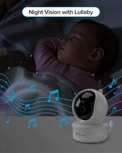 Monitor para Bebés iFamily: Pantalla 5", 30 Horas de Batería, Giro y Zoom Remoto