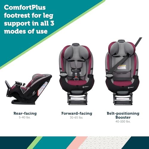 Safety 1st Grow and Go Extend ‘n Ride LX All-in-One Convertible Car Seat, Black Pepper thumbnail 2