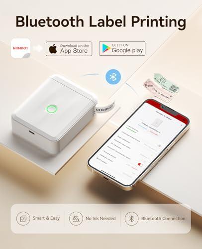 Miniatura de Mini Etiquetadora NIIMBOT D110 Bluetooth Mejorada para Casa y Oficina 5