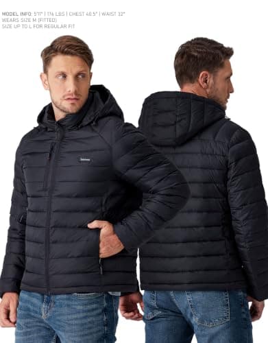 Chaqueta térmica de grafeno para hombre Soleilwear con batería de 16000mAh