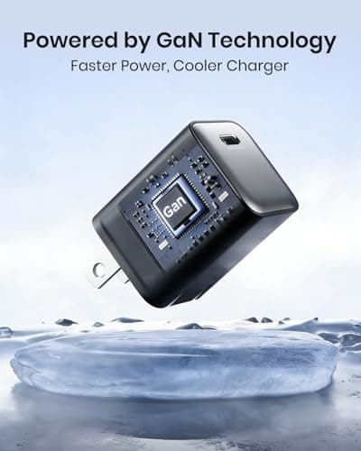 wegear 30W Compact Wall Charger, USB C Charger Block with GaN III Tech, PD3.0 PPS QC4.0 Fast Charging Foldable Power Adapter for iPhone 17 16 15, Galaxy, Pixel, iPad, AirPods(Black thumbnail 3