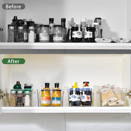 Miniatura de AntStep: Paquete de 12 Contenedores Organizadores Transparentes con Asa 6