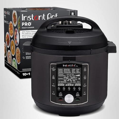 Instant Pot Pro (8 QT) 10-in-1 Pressure Cooker, Slow Cooker, Rice/Grain Cooker, Steamer, Sauté, Sous Vide, Yogurt Maker, Sterilizer, and Warmer, Includes App with Over 800 Recipes, thumbnail 9