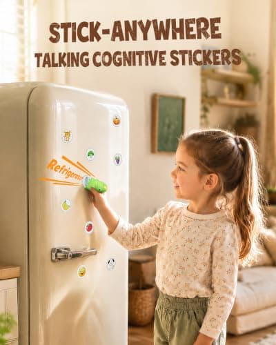 KOKODI Dinosaur Talking Pen with Phonics Cards, Autism Sensory Interactive Game for Kids Ages 3-8 Kindergarten Preschool Learning Activities, ABC 123 Learning Set for Toddler Educational Birthday Gift