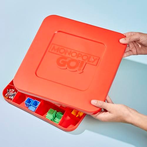 Monopoly GO! Board Game | Inspired by The Popular Mobile Board Game | Ages 8+ | 2-4 Players | 15 Mins. | Family Games | Travel Games for Kids and Adults
