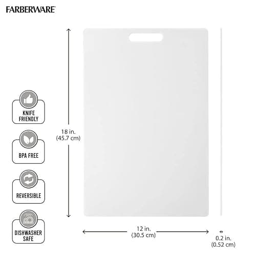 Miniatura de Tabla de Cortar Farberware Reversible de 12x18 pulgadas para Cocina 4