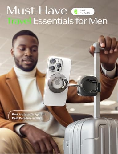 LISEN Airplane Travel Essentials for Women Men Phone Holder for Desk Cruise Vacation Essentials 2026 MagSafe Travel Size Accessories Flying Long Flight Airplane Gadgets Men Father  thumbnail 5