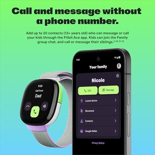 Fitbit Google Ace LTE: Smartwatch para Niños con Llamadas, GPS y Juegos