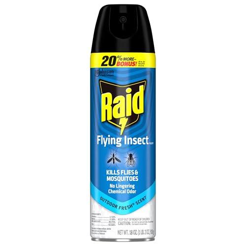 Raid Flying Insect Spray, Outdoor Fresh Scent, Kills Flies, Mosquitoes, and Other Flying Insects on Contact, for Indoor and Outdoor Use, 18oz thumbnail 10