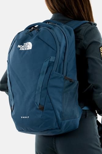 The North Face Vault Everyday Laptop Backpack - Commuter Travel Bag, Water-Repellent Finish, Spacious Compartment, Shady Blue/TNF White-NPF, One Size thumbnail 2