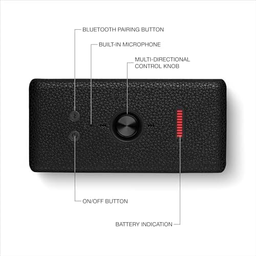 Marshall Emberton III Portable Bluetooth Waterproof Speaker - Black/Silver thumbnail 6