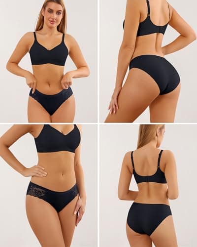 Miniatura de Pack de 6 Panties LEVAO Seamless con Encaje Invisible para Mujer 2
