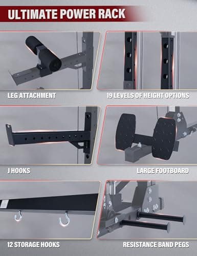 Major Fitness Drone3 Smith Machine, All-in-One Home Gym Power Rack with Cable Crossover, Pull-Up Bars, T-Bar & Squat Station, Heavy-Duty Full-Body Workout for Strength Training (D3 thumbnail 6