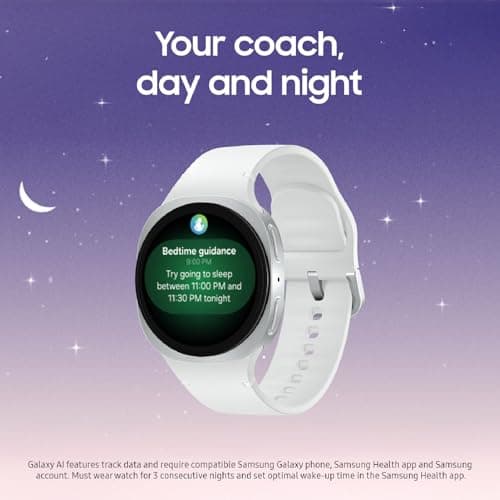 Samsung Galaxy Watch 8 40mm Bluetooth, Diseño Cushion, Coaching de Sueño y Energy Score, Grafito [Versión EE. UU., Garantía Exclusiva 2 Años]