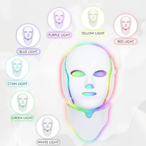 Miniatura de Mascarilla LED EVFOFO de Terapia de Luz Roja e Infrarroja para Rostro 3