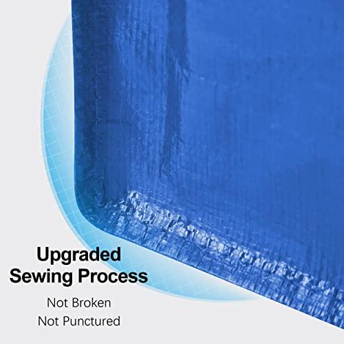 VELVETSURE Heavy Duty Extra Large Moving Bags W/Backpack Straps - Strong Handles & Zippers, Storage Totes For Space Saving, Fold Flat, Alternative to Box and Bin (Set of 6, Multico thumbnail 5