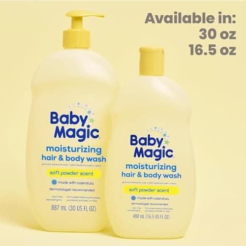 Baby Magic Moisturizing Hair & Body Wash, Soft Powder Scent, 16.5 Fl Oz thumbnail 8