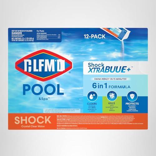 Clorox® Pool&Spa™ Shock XTRABLUE® Plus, Kills Bacteria & Algae in Swimming Pools, Swim-Ready in 15 Minutes, (12-Pack), Granular thumbnail 8