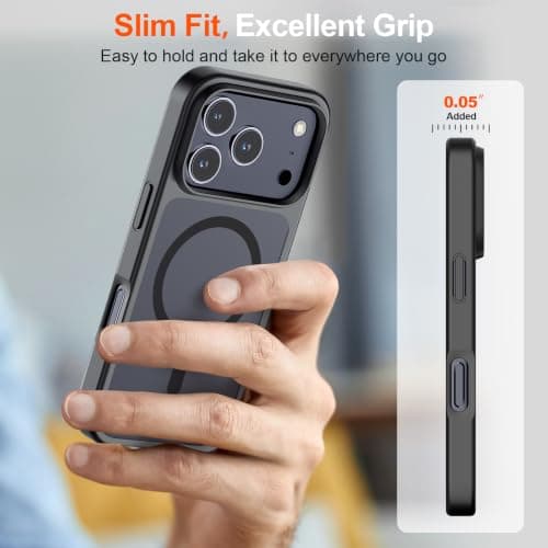 SUPFINE Magnetic for iPhone 18 Pro Case/17 Pro Case Black thumbnail 7