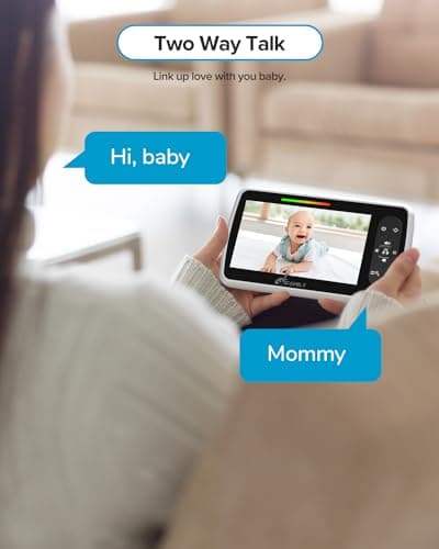 Monitor para Bebés iFamily: Pantalla 5", 30 Horas de Batería, Giro y Zoom Remoto