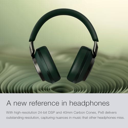 Audífonos Inalámbricos Bowers & Wilkins Px8 Over-Ear, Piel Nappa Negra