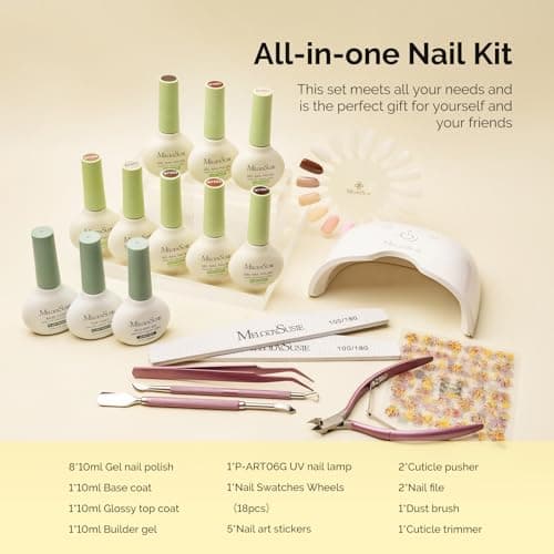 MelodySusie Gel Nail Kit with P-ART06G Cordless UV Lamp Rechargeable thumbnail 7