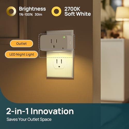 Linkind Matter Smart Plug, Work with Apple Home, Alexa, Google Home, 4 Pack thumbnail 4