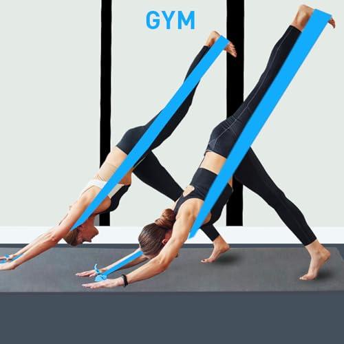 A AZURELIFE Resistance Bands,Professional Long Non-Latex Elastic Stretch Bands,Exercise Bands for Physical Therapy, Yoga, Pilates, Rehab, at-Home or The Gym Workouts, Strength Trai thumbnail 9