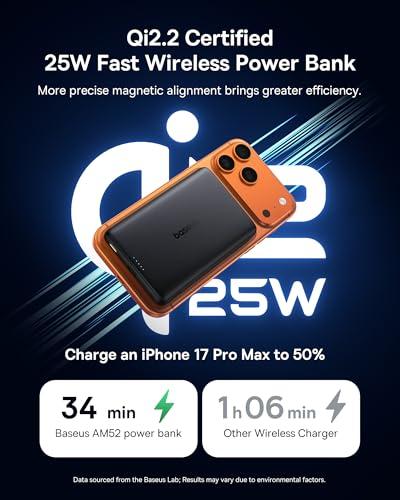 Miniatura de Power Bank Baseus Picogo AM52 MagSafe Qi2.2 25W y 10,000mAh 3
