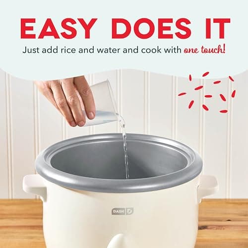 Dash Family Sized Rice Cooker - Large-Capacity Rice Cooker - Features Ceramic, Nonstick Surface & Keep Warm Function - Great for Convenient Meal Prep & Family Meals - 20 Cups Cooke thumbnail 4