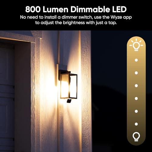 WYZE Bulb Cam - 2K HD Smart Light Bulb Security Camera with Color Night Vision, 800-Lumen Dimmable LED, 160° Wide View, Motion Detection & Siren, E26 Socket, Alexa/Google/IFTTT thumbnail 7