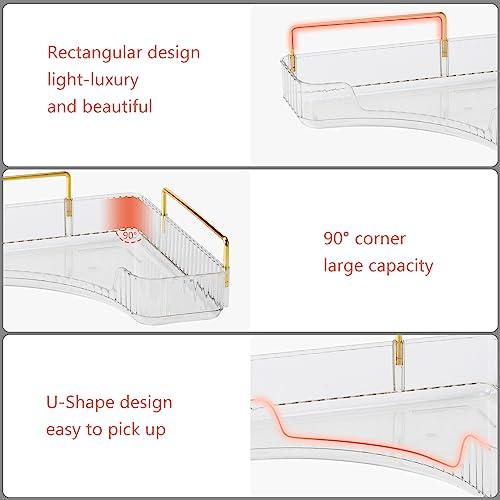 Organizador Esquinero de Baño Weidace de 2 Niveles, Blanco