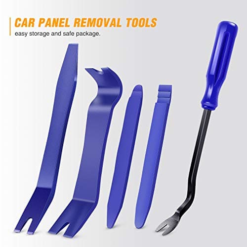 GOOACC 5PCS Auto Trim Removal Tool Kit No-Scratch Pry Tool Kit for Car Door Clip Panel & Audio Dashboard Dismantle -5PCS thumbnail 8
