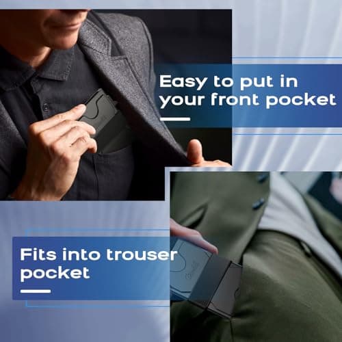 Zitahli Card Holder Wallets for Men - Slim Wallet Holds 6+6 Cards, Metal Card Holder, Minimalist RFID Blocking Wallets with Pop-Up Function, Ultra-Thin, Men's Accessories, Gifts fo thumbnail 5