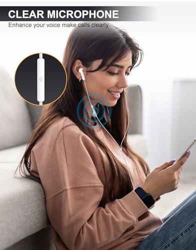 Audífonos USB-C Alámbricos con Micrófono y Sonido HiFi para iPhone y Samsung