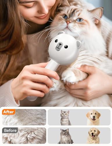 Miniatura de Cepillo de Vapor 3 en 1 para Gatos FEELNEEDY 5