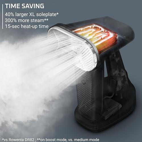 Rowenta Handheld Steamer for Clothes, Pure Force 2in1 Steamer & Iron, 1875W, Vertical/Horizonal Steaming & Ironing, Lightweight, Auto-off, XL power, 1875 Watts, DR8822 thumbnail 5