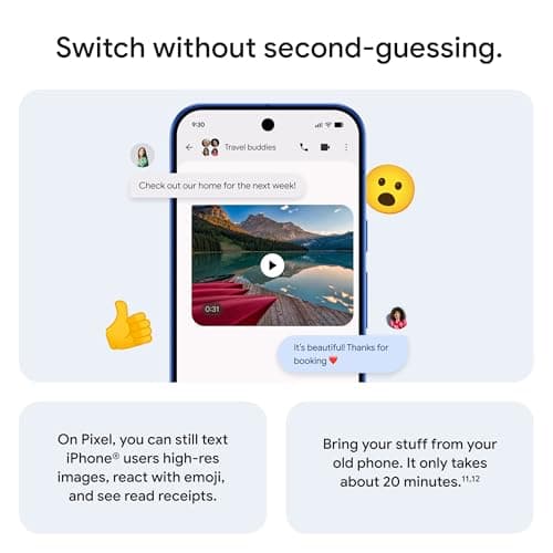 Google Pixel 10 - Unlocked Android Smartphone with Gemini, Your Google AI Assistant - Advanced Triple Rear Camera, Fast-Charging 24+ Hour Battery, and 6.3" Actua Display - Frost -  thumbnail 8