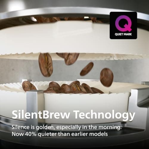 Philips 4400 Series Fully Automatic Espresso Machine, LatteGo Milk System, Integrated Grinder, 12 Hot & Iced Coffee Pre-Sets, Quick Start, SilentBrew, 15-Bar Pressure, Black Chrome thumbnail 9